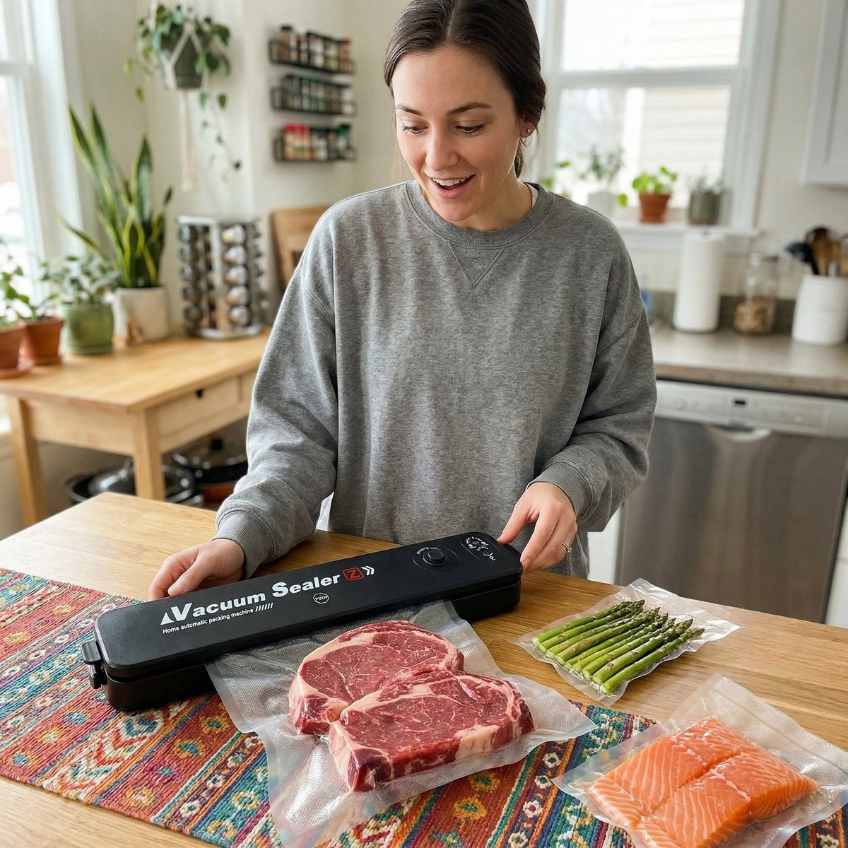 FreshSeal Pro™ – Hält Lebensmittel frisch per Knopfdruck